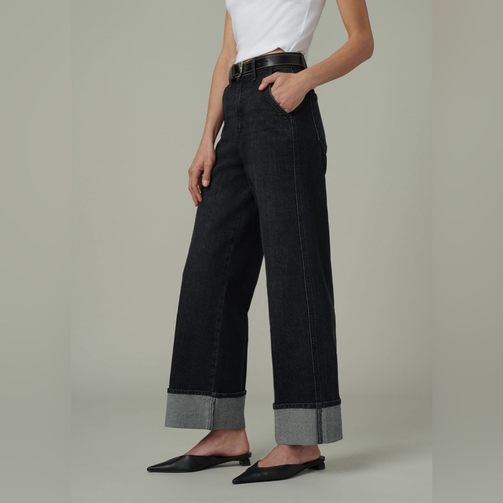 Joe's Jeans Dark Wide-Leg Denim - Picture 3 of 14